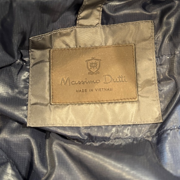 Massimo Dutti Men’s Quilted Jacket with Wool Blend Panels – Gray – Medium - Picture 8 of 10